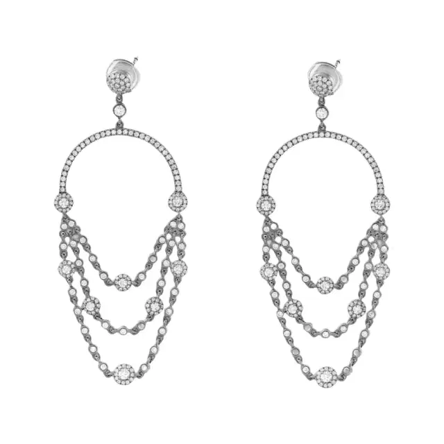 Messika Messika Joy 18K Black Gold Diamond Chandelier Earrings by The Solist
