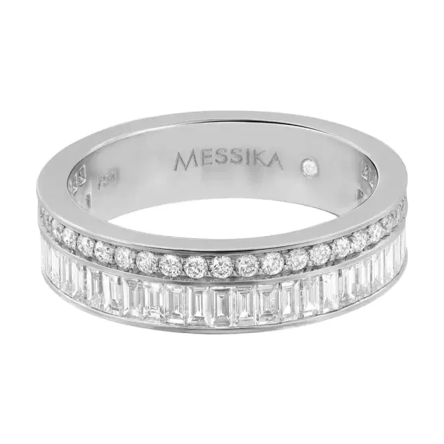 Messika Messika Liz 18K White Gold Diamond Band Ring Sz. 6.5 by The Solist