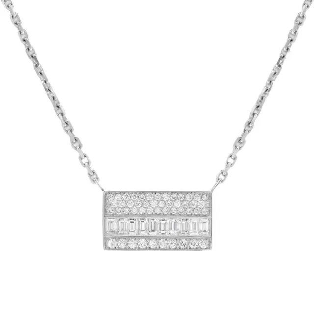 Messika Messika Liz 18K White Gold Diamond Pendant Chain Necklace by The Solist