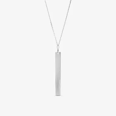 Messika Messika Sautoir Kate 18K White Gold Diamond Bar Pendant Necklace by The Solist | Thumbnail 3
