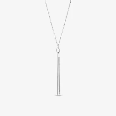Messika Messika Sautoir Kate 18K White Gold Diamond Bar Pendant Necklace by The Solist | Thumbnail 4