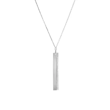 Messika Messika Sautoir Kate 18K White Gold Diamond Bar Pendant Necklace by The Solist | Thumbnail 1