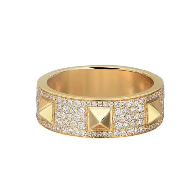Messika Messika Spiky 18K Yellow Gold Diamond Band Ring Sz. 6.5 by The Solist