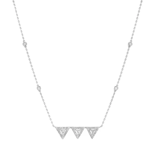 Messika Messika Thea Toi & Moi 18K White Gold Diamond Necklace by The Solist