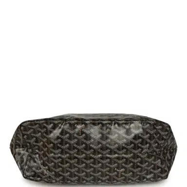 goyard Goyard Goyardine Black and Brown Saint Louis PM Tote Bag Palladium Hardware | Thumbnail 6