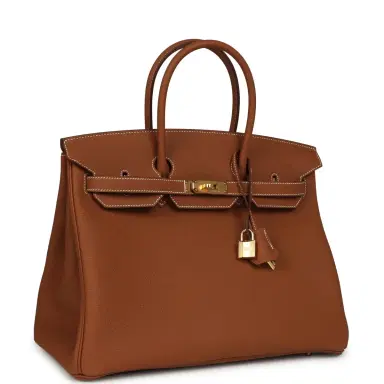 HERMÈS Hermes Birkin 35 Gold Togo Gold Hardware | Thumbnail 2 HERMÈS Hermes Birkin 35 Gold Togo Gold Hardware | Thumbnail 2