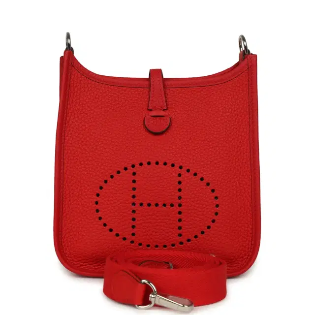 hermes Hermes Evelyne TPM Rouge De Coeur Clemence Palladium Hardware