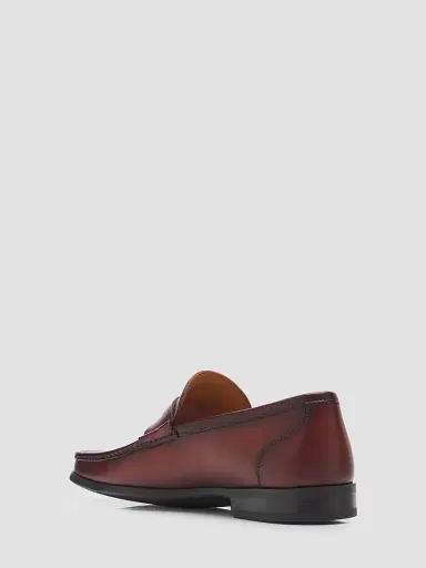 Magnanni Men's Gentry Leather Penny Loafers - Cognac | Thumbnail 4