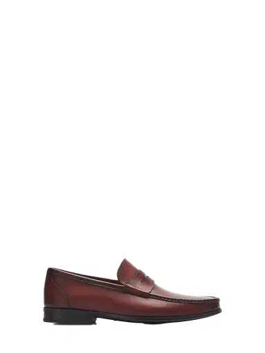Magnanni Men's Gentry Leather Penny Loafers - Cognac | Thumbnail 1