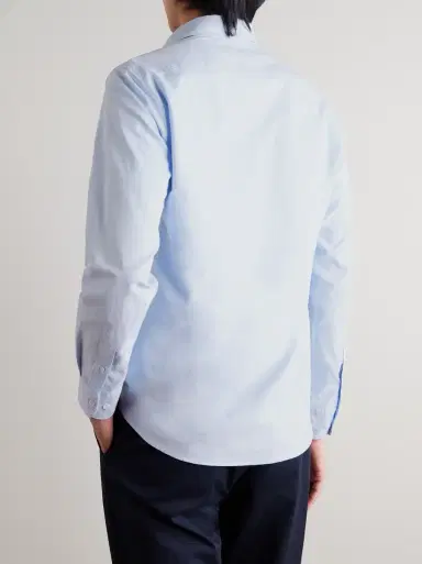 Sunspel Button-Down Collar Cotton Oxford Shirt | Thumbnail 4