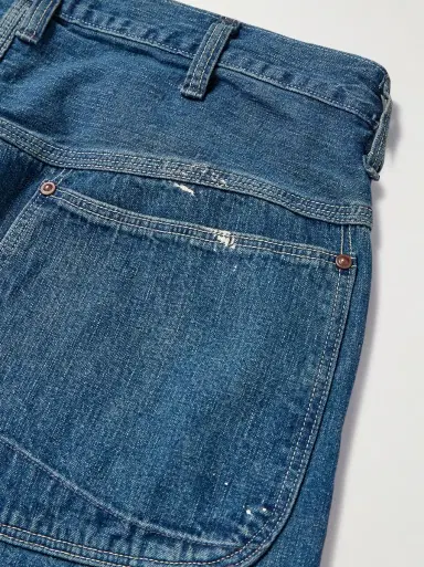 OrSlow Paint-Splattered Straight-Leg Selvedge Jeans | Thumbnail 5