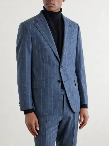 Caruso Norma Pinstripe Wool and Cashmere-Blend Suit Jacket - Men | Thumbnail 3 Caruso Norma Pinstripe Wool and Cashmere-Blend Suit Jacket - Men | Thumbnail 3