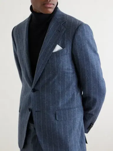 Caruso Norma Pinstripe Wool and Cashmere-Blend Suit Jacket - Men | Thumbnail 5 Caruso Norma Pinstripe Wool and Cashmere-Blend Suit Jacket - Men | Thumbnail 5