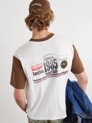 Cherry Los Angeles Safari Cotton-Jersey T-Shirt - Men | Thumbnail 5 Cherry Los Angeles Safari Cotton-Jersey T-Shirt - Men | Thumbnail 5