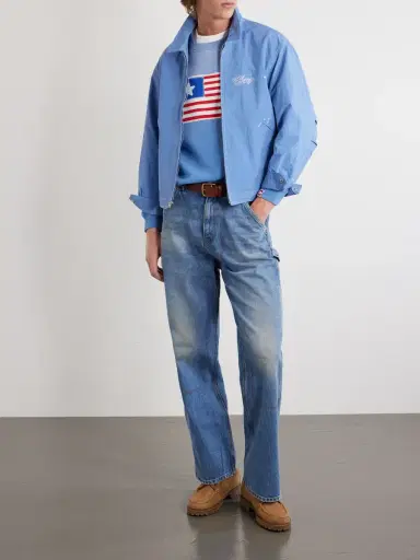 Cherry Los Angeles Distressed Straight-Leg Jeans - Men | Thumbnail 2