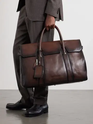 Officine Creative Bostonian 001 Leather Weekend Bag - Men | Thumbnail 3 Officine Creative Bostonian 001 Leather Weekend Bag - Men | Thumbnail 3