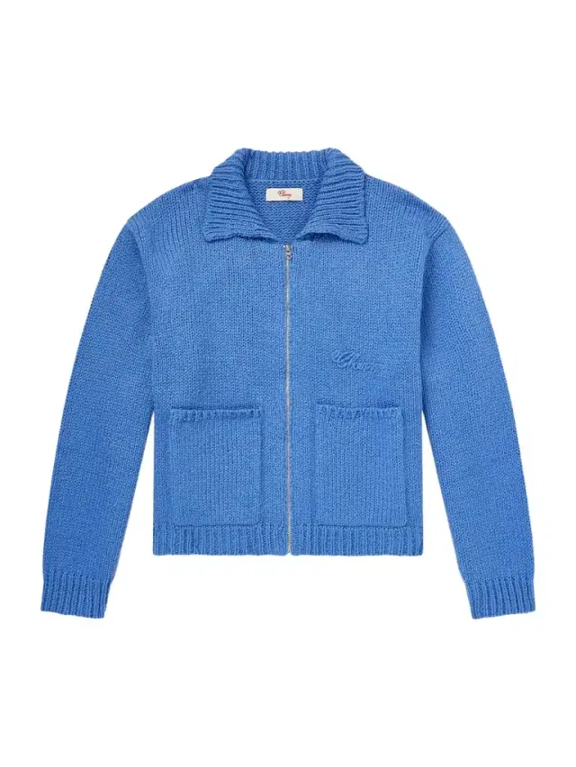 Cherry Los Angeles Logo-Embroidered Cotton Zip-Up Cardigan - Men