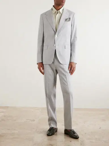 MR P. Wool and Linen-Blend Suit Jacket - Men | Thumbnail 2