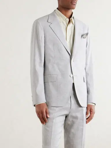 MR P. Wool and Linen-Blend Suit Jacket - Men | Thumbnail 3