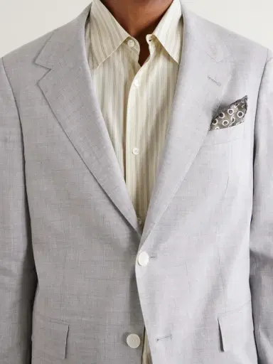 MR P. Wool and Linen-Blend Suit Jacket - Men | Thumbnail 5