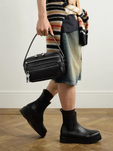 Acne Studios Camero Small Textured-Leather Messenger Bag - Men | Thumbnail 2 Acne Studios Camero Small Textured-Leather Messenger Bag - Men | Thumbnail 2