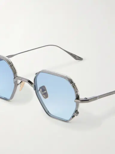 Jacques Marie Mage Verlaine Round-Frame Metal Sunglasses - Men | Thumbnail 3 Jacques Marie Mage Verlaine Round-Frame Metal Sunglasses - Men | Thumbnail 3