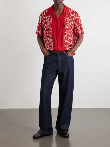 KAPITAL Camp-Collar Printed Woven Shirt - Men | Thumbnail 2