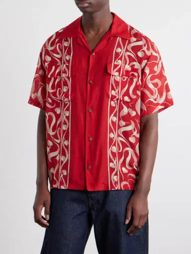 KAPITAL Camp-Collar Printed Woven Shirt - Men | Thumbnail 3