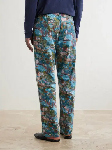 Derek Rose Ledbury 100 Printed Cotton Pyjama Trousers - Men | Thumbnail 4 Derek Rose Ledbury 100 Printed Cotton Pyjama Trousers - Men | Thumbnail 4