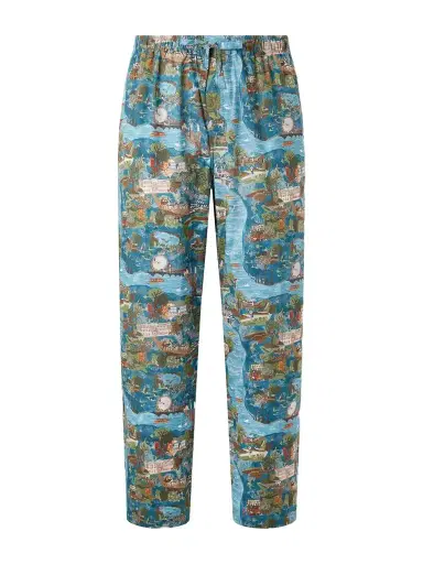 Derek Rose Ledbury 100 Printed Cotton Pyjama Trousers - Men | Thumbnail 1 Derek Rose Ledbury 100 Printed Cotton Pyjama Trousers - Men | Thumbnail 1