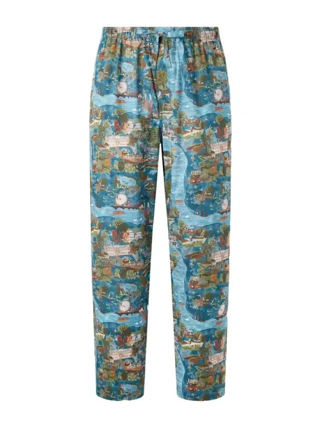 Derek Rose Ledbury 100 Printed Cotton Pyjama Trousers - Men