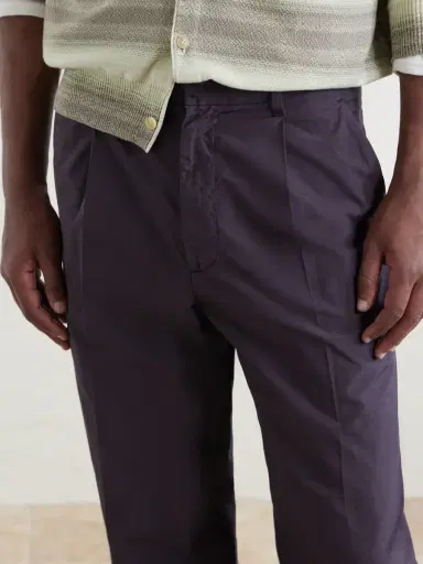 Auralee Drawstring Cotton Straight-Leg Trousers - Men | Thumbnail 5 Auralee Drawstring Cotton Straight-Leg Trousers - Men | Thumbnail 5