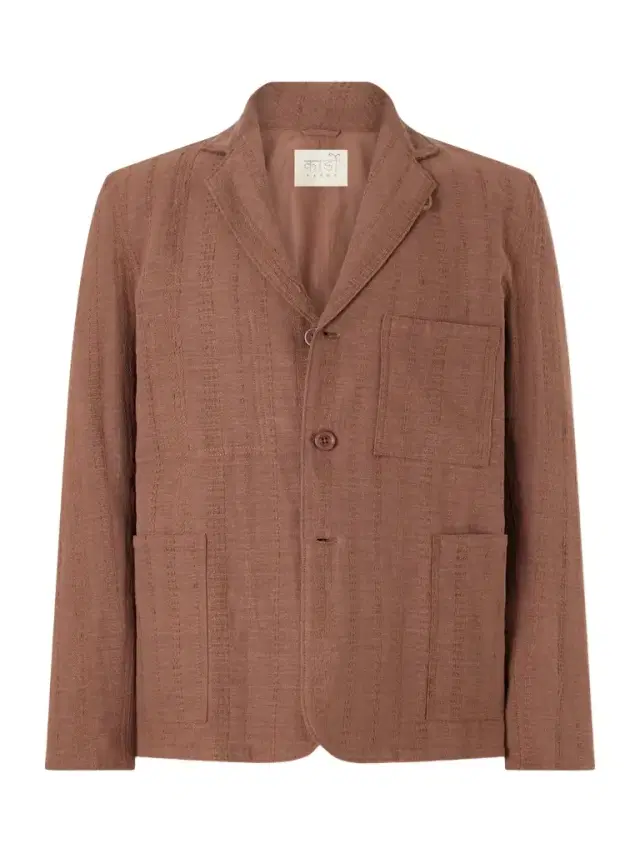 Somesh Cotton-Jacquard Suit Jacket - Men