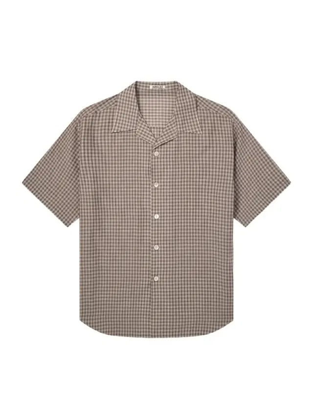 Camp-Collar Checked Cotton Shirt - Men Camp-Collar Checked Cotton Shirt - Men