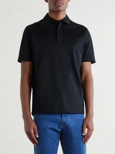 Canali Cotton-Jersey Polo Shirt - Men | Thumbnail 3 Canali Cotton-Jersey Polo Shirt - Men | Thumbnail 3