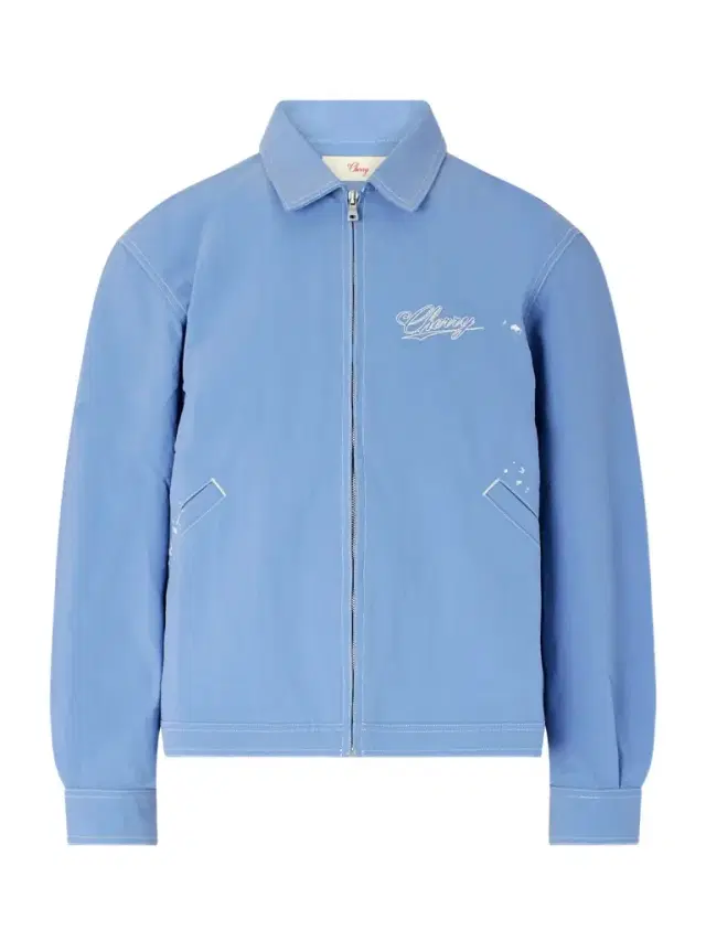 Cherry Los Angeles Logo-Embroidered Paint-Splattered Shell Jacket - Men