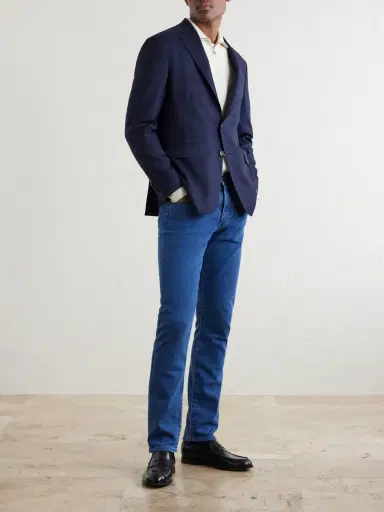 Canali Kei Wool-Basketweave Blazer - Men | Thumbnail 2