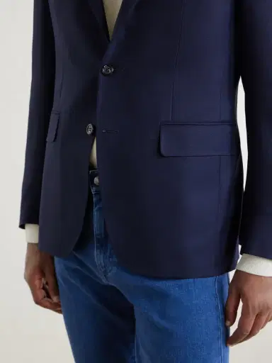 Canali Kei Wool-Basketweave Blazer - Men | Thumbnail 5