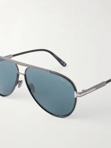 Tom Ford Rupert-02 Aviator-Frame Metal Sunglasses - Men | Thumbnail 3 Tom Ford Rupert-02 Aviator-Frame Metal Sunglasses - Men | Thumbnail 3