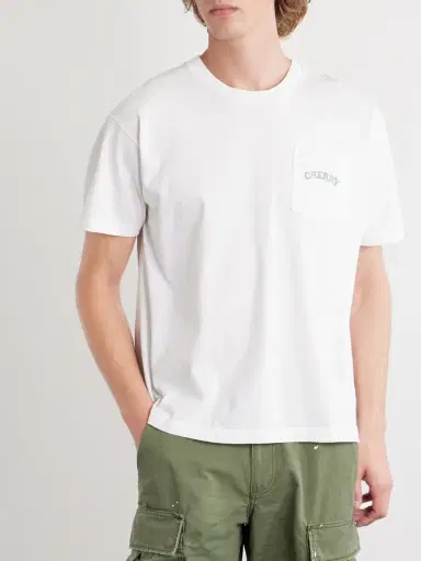 Cherry Los Angeles Cotton-Jersey T-Shirt - Men | Thumbnail 3 Cherry Los Angeles Cotton-Jersey T-Shirt - Men | Thumbnail 3