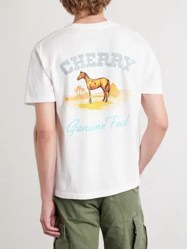 Cherry Los Angeles Cotton-Jersey T-Shirt - Men | Thumbnail 4 Cherry Los Angeles Cotton-Jersey T-Shirt - Men | Thumbnail 4