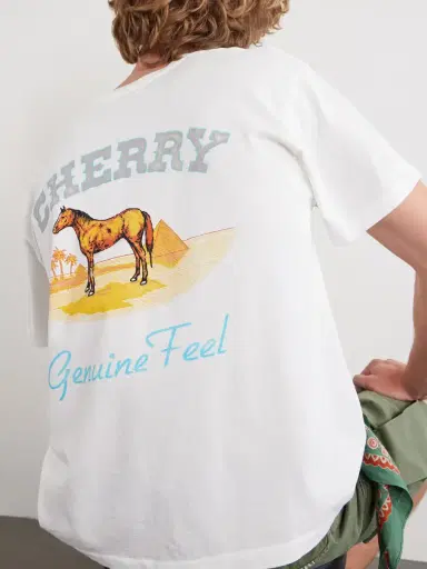Cherry Los Angeles Cotton-Jersey T-Shirt - Men | Thumbnail 5 Cherry Los Angeles Cotton-Jersey T-Shirt - Men | Thumbnail 5