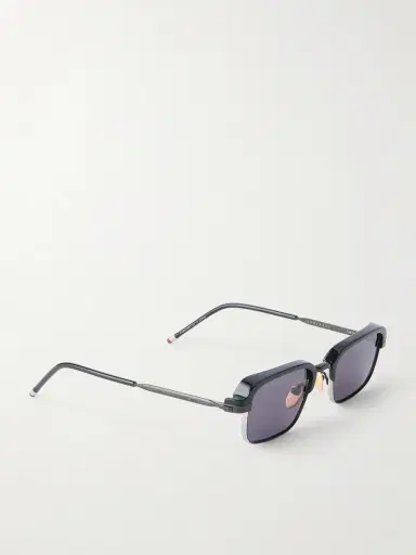Jacques Marie Mage Comanche Square-Frame Titanium and Acetate Sunglasses - Men | Thumbnail 4