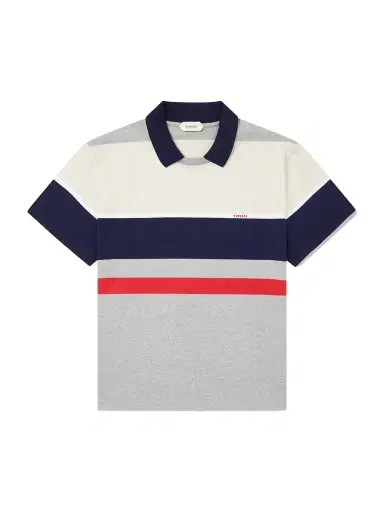 Versace Logo-Embroidered Striped Cotton-Jersey Polo Shirt - Men | Thumbnail 1 Versace Logo-Embroidered Striped Cotton-Jersey Polo Shirt - Men | Thumbnail 1