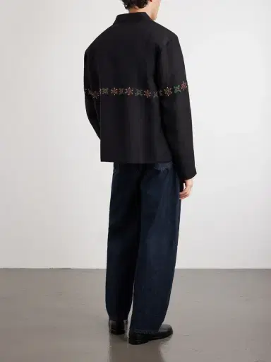 Kartik Research Embroidered Linen Shirt - Men | Thumbnail 4 Kartik Research Embroidered Linen Shirt - Men | Thumbnail 4
