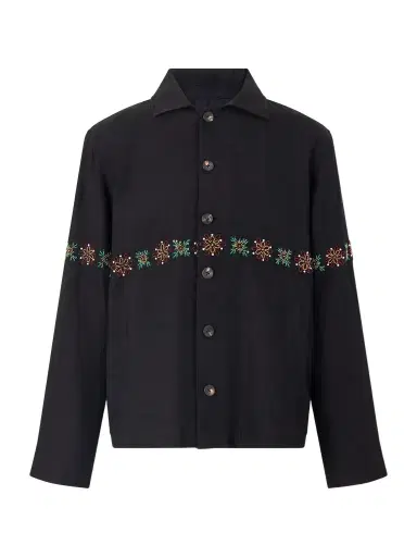 Kartik Research Embroidered Linen Shirt - Men | Thumbnail 1 Kartik Research Embroidered Linen Shirt - Men | Thumbnail 1