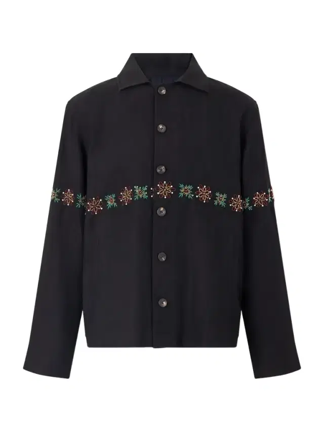 Kartik Research Embroidered Linen Shirt - Men