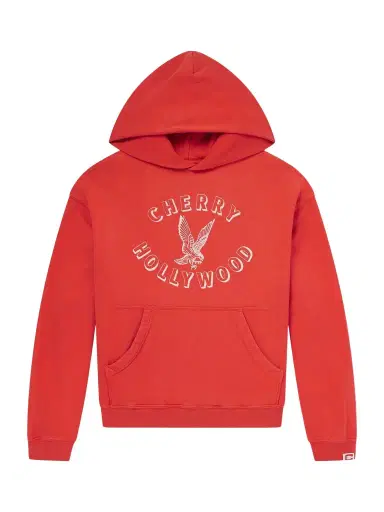 Cherry Los Angeles Logo-Print Cotton-Jersey Hoodie - Men | Thumbnail 1 Cherry Los Angeles Logo-Print Cotton-Jersey Hoodie - Men | Thumbnail 1