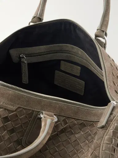 Officine Creative Armor 01 Woven Suede Weekend Bag - Men | Thumbnail 6