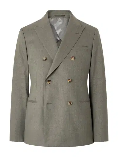 MR P. Double-Breasted Wool and Linen-Blend Suit Jacket - Men | Thumbnail 1